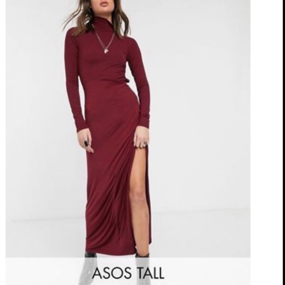ASOS Tall Ribbed Maxi Dress (Best for 14/16 Tall) - Picture 2 of 8